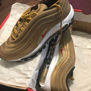 Youth size 7 gold air max 97